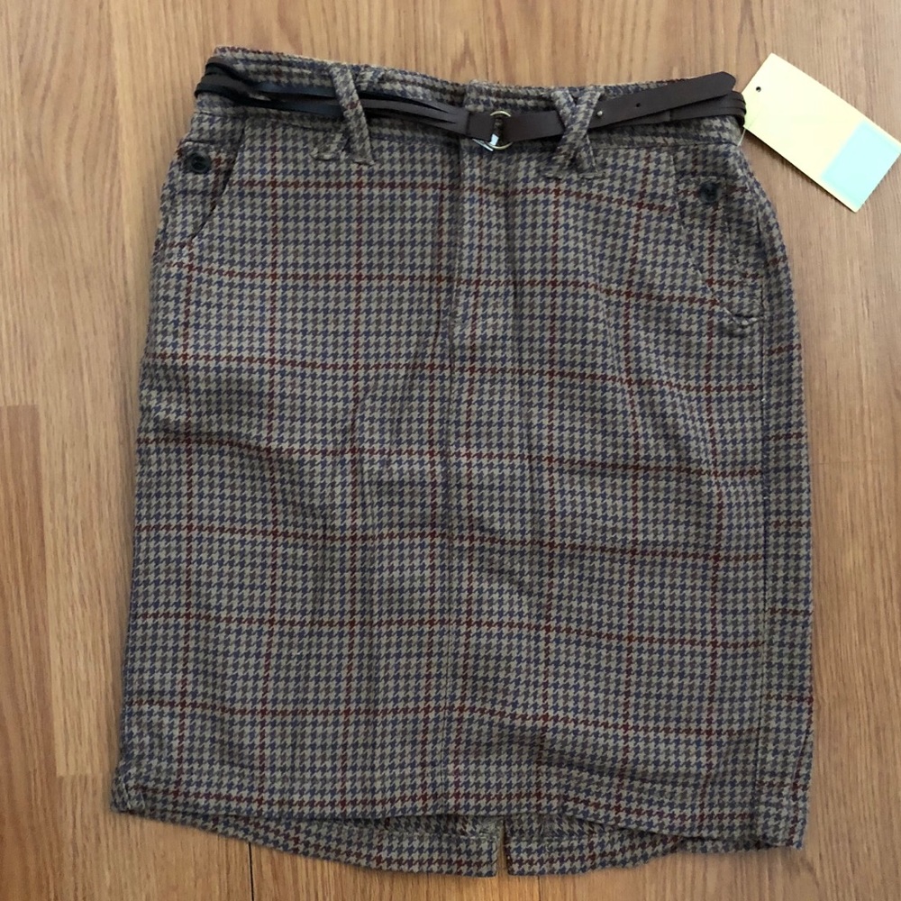 Plaid Midi Skirt